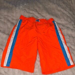 Boys size large, 12/14 cat and jack swim trunks drawstring inside